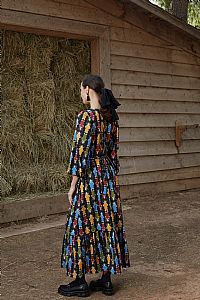 ALOSIS MAXI DRESS (Athena Black Print)