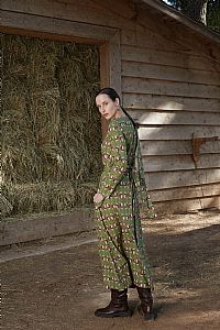 HELIOS DRESS (Hermes Green Print)