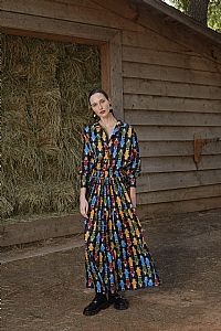 FRIXOS SHIRT (Athena Black Print)