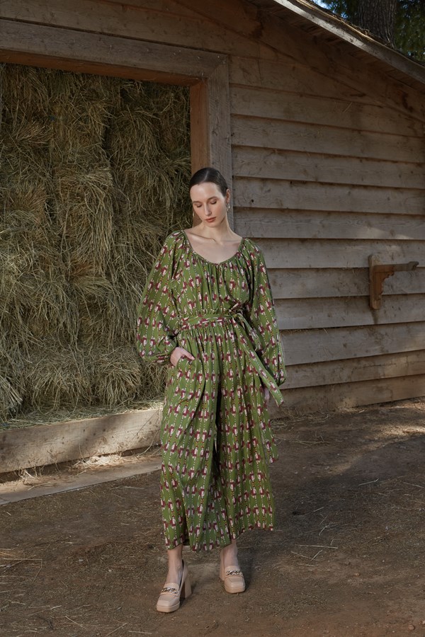 ALKAIOS PANTS (Hermes Green Print)