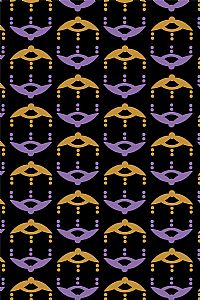 MELITTA Dress in Mustard/Purple