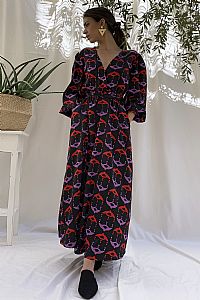 MELITTA Dress in Red/Purple