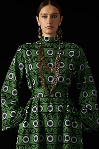 METOPI MAXI DRESS (Waves+Circles)