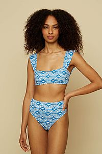 EPOS BIKINI (BLUE CHAIN&TRIANGLES PRINT)